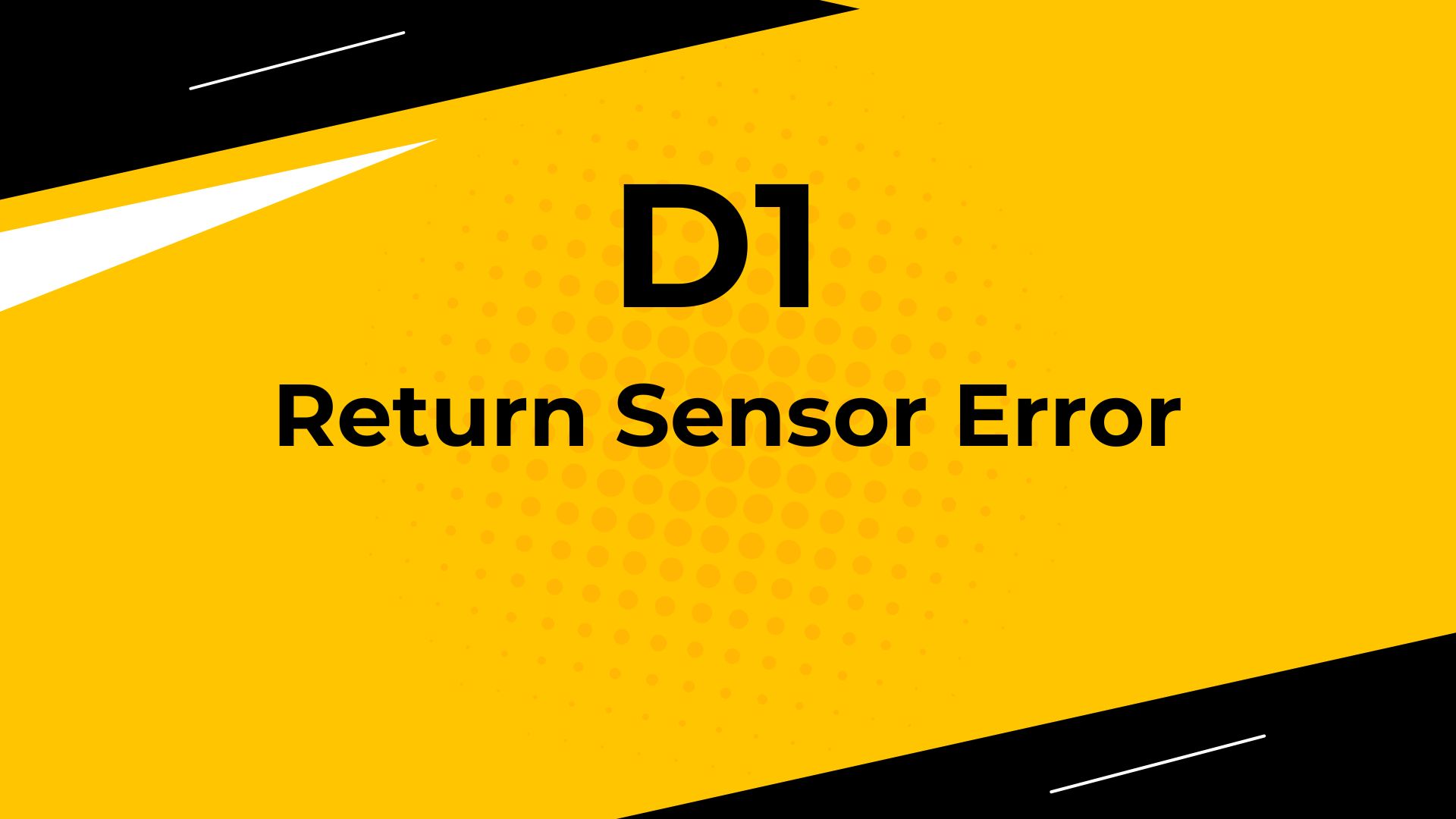 Return Sensor Error