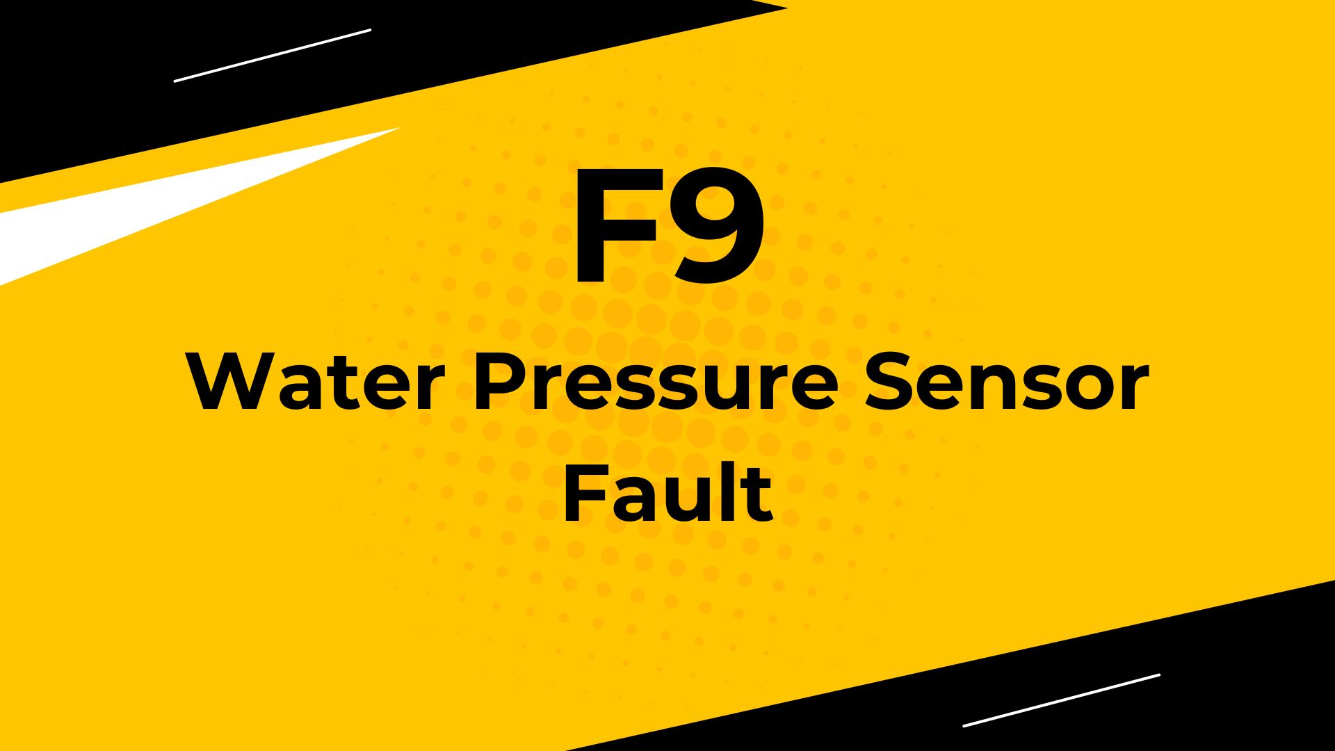 Water Pressure Sensor Fault