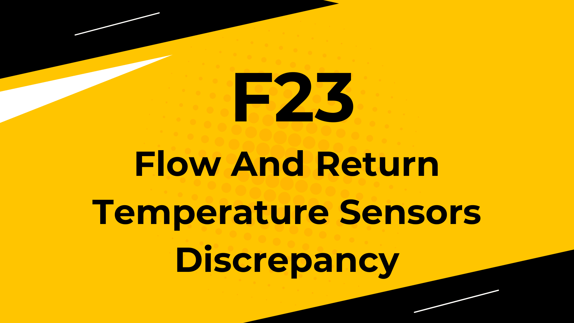 Flow and return temperature sensors discrepancy-F23